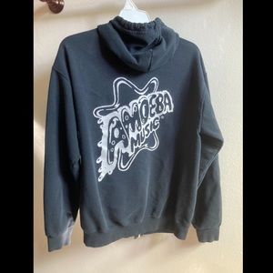 Amoeba Music Black Zip Up Hoodie